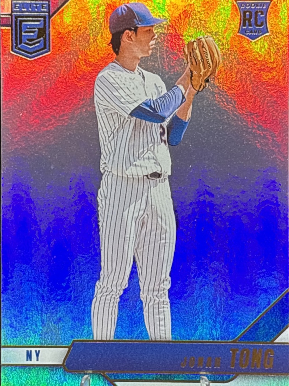 Panini Elite Jonah Tong  Baseball Rookie Card